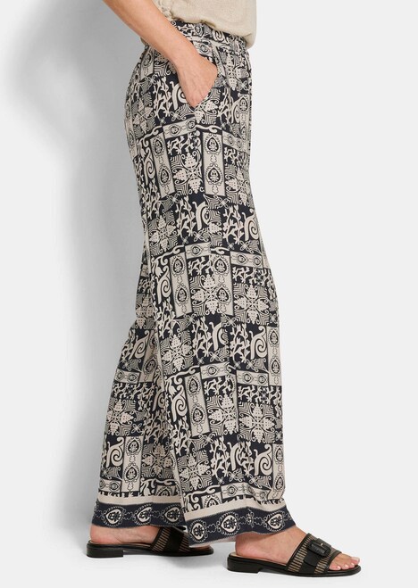 Viskosehose mit Bicolor-Druck