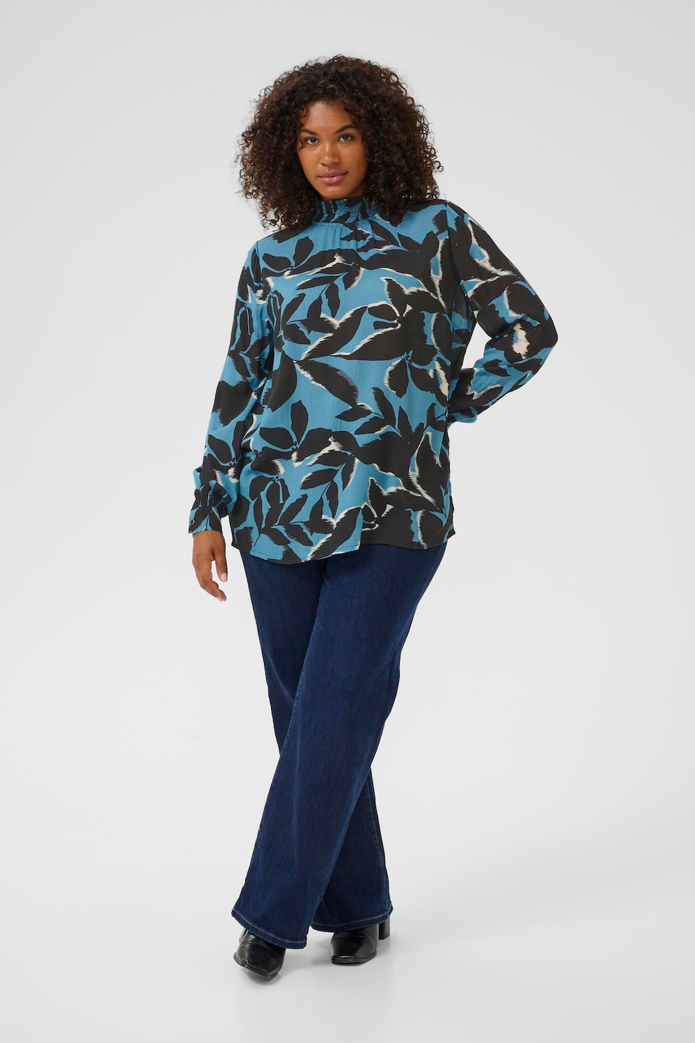 Langarm-Bluse Regular fit