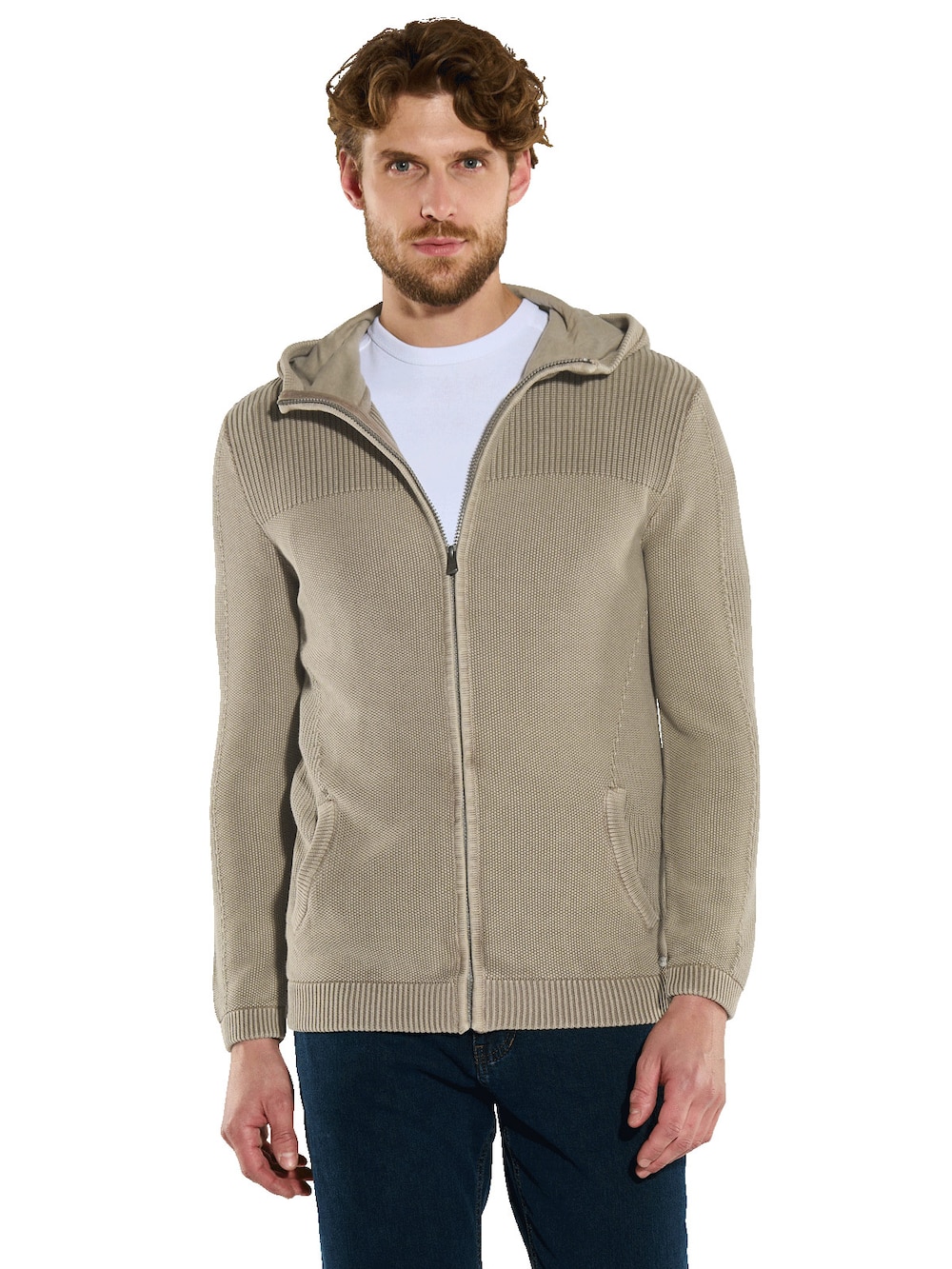 Strickjacke strukturiert