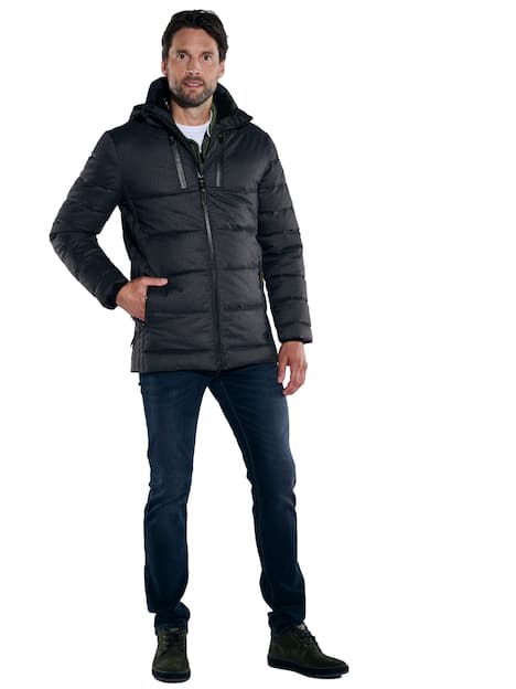 engbers Herren Steppjacke slim fit , Anthrazit