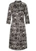 Viskosekleid mit Bicolor-Print