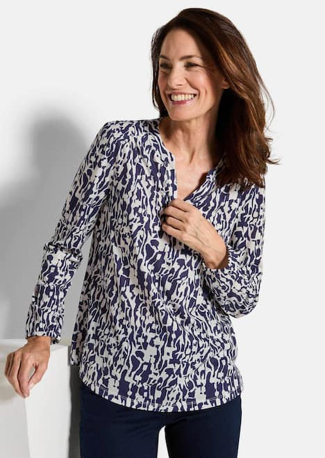 Elegantes Blusenshirt mit V-Ausschnitt