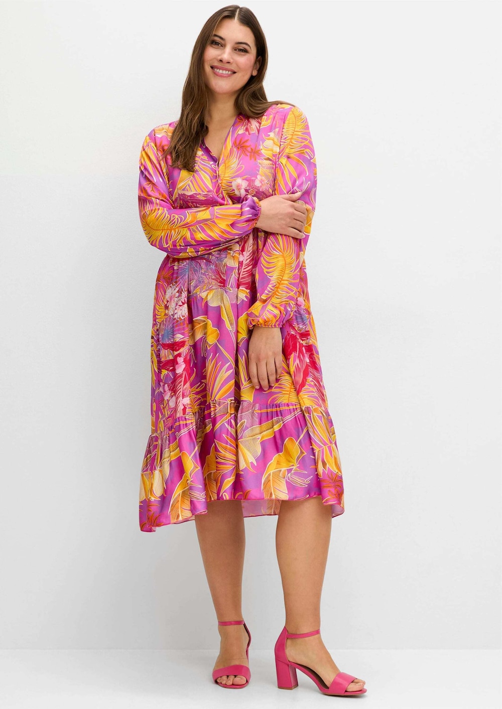 Kleid Langarm Sonstiges Muster