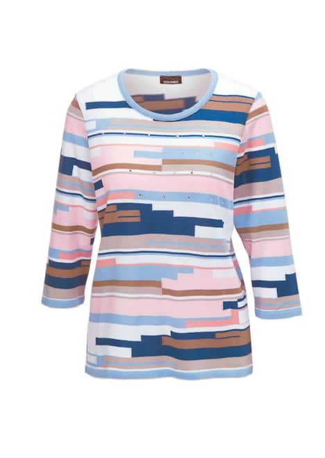 Weicher Pullover mit Intarsie