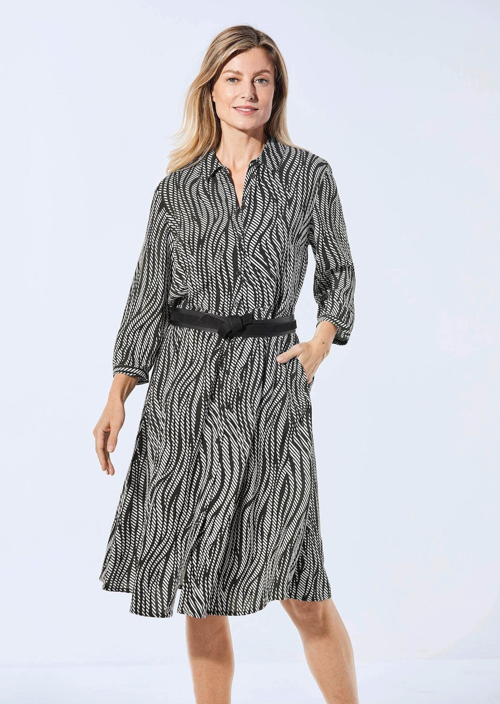 Blusenkleid mit Hemdkragen