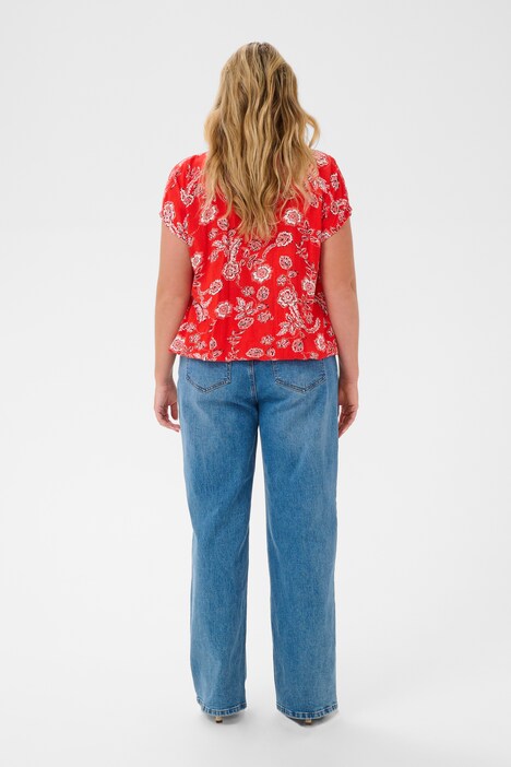 Blouse met korte mouwen Loose fit