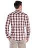 Herren Hemd langarm , Feuerrot