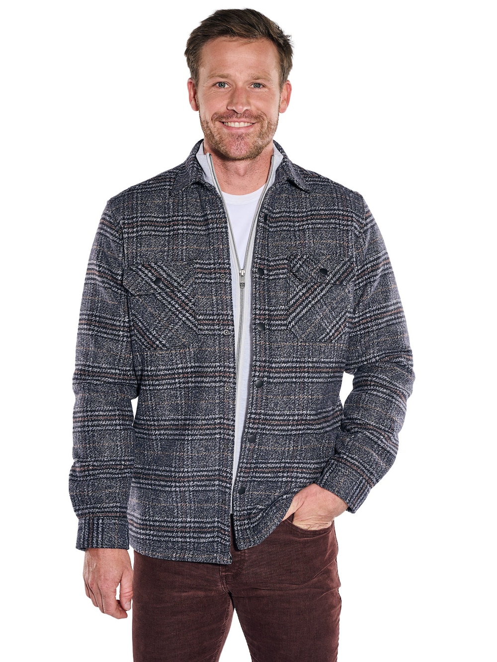 Herren Karohemd , Saphirblau