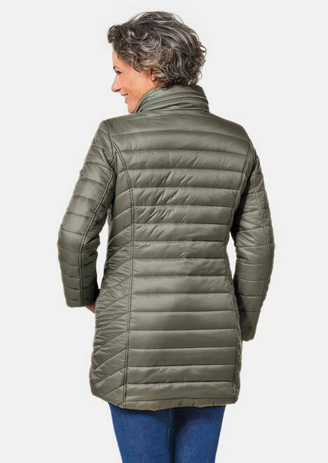 GOLDNER Gewatteerd jack Flatteus, licht, lang gewatteerd jack