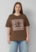 Baumwollshirt mit Frontprint