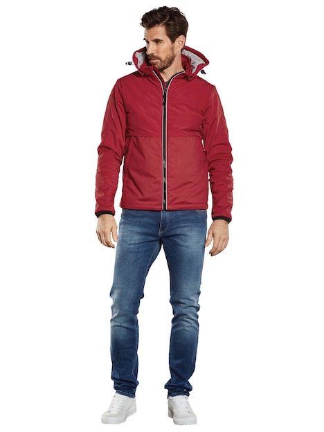 Herren Steppjacke , Bordeaux