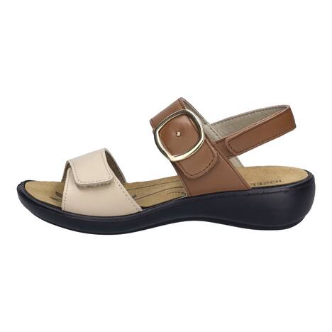 Damen Sandale Ibiza 12, creme-cognac