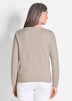 Kaschmirstrickjacke mit Rundhalsausschnitt