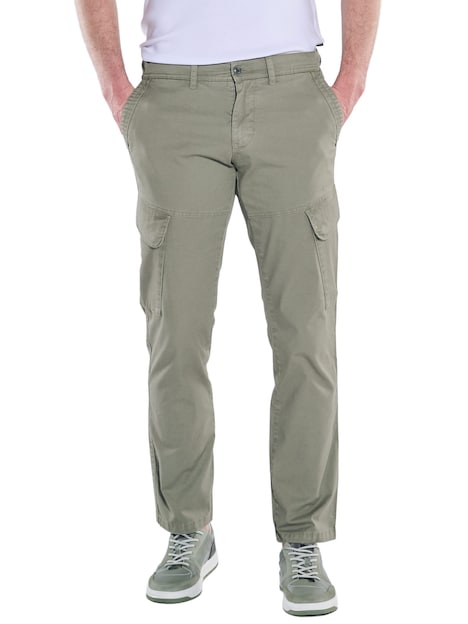 Herren Cargohose straight , Khaki