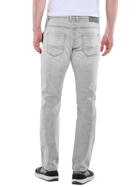 Herren Jeans 5-Pocket Superstretch , Hellgrau