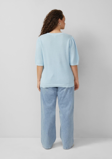 Strukturierter Pullover
