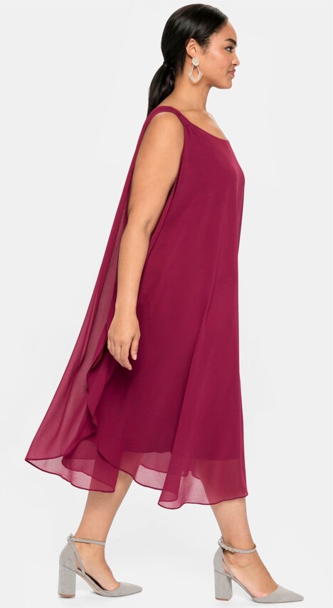 Kleid Ärmellos Uni Ohne Kragen