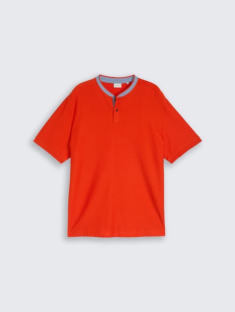 Poloshirt mit Stehkragen