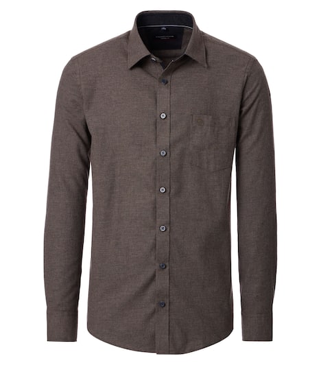 Freizeithemd uni Casual Fit