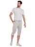 Herren Capri-Hose regular , Kieselgrau