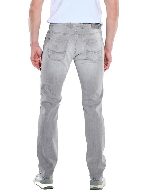 engbers Herren Super-Stretch-Jeans regular , Silbergrau
