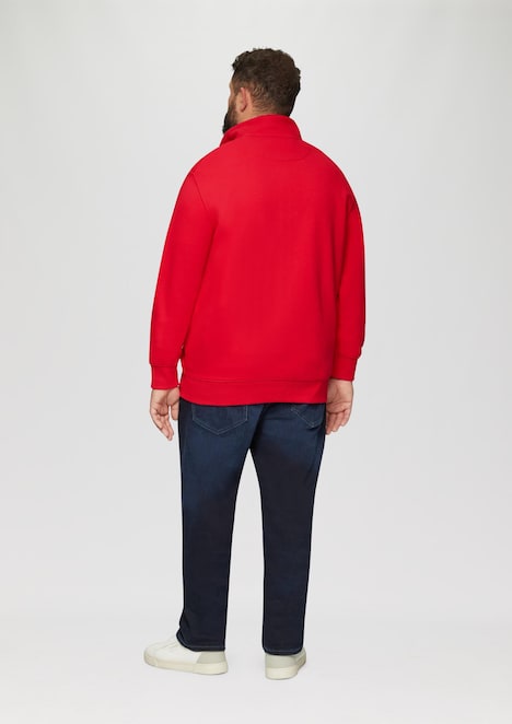 Sweatjacke mit Stehkragen