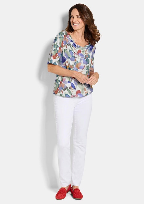 Cityshirt mit floralem Print