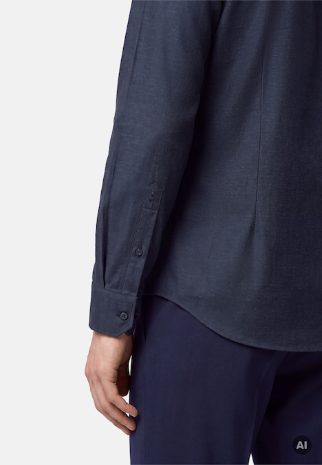Herren Flanellhemd - Uni