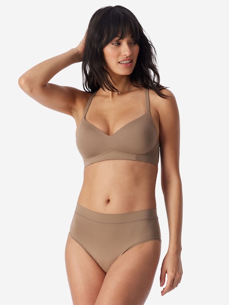 Schiesser Damen Bügelloser BH Unique Micro nougat
