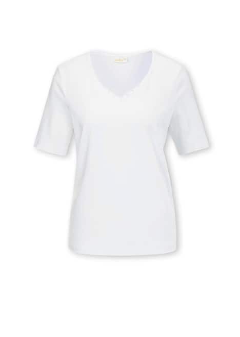 Halbarm Basic-Shirt aus Baumwolle