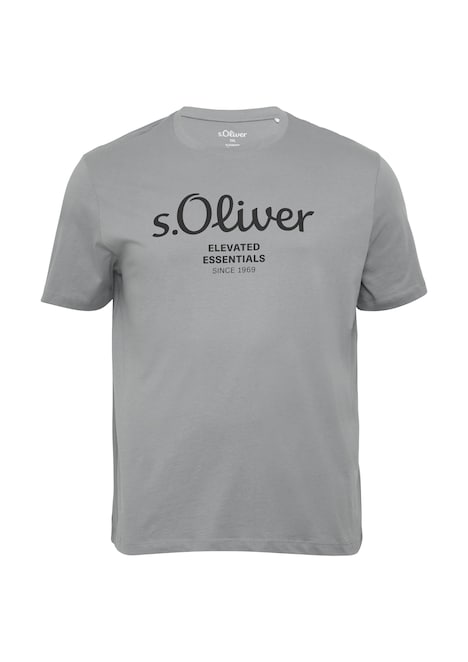 Baumwoll-T-Shirt mit Logo-Print