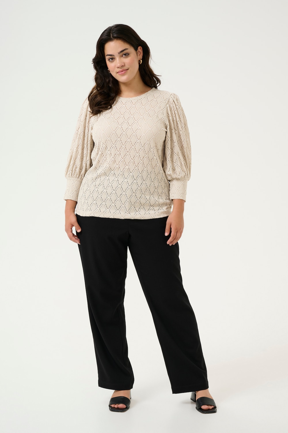 Langarm-Bluse Regular fit