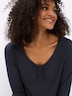 3/4-Arm-Shirt 3/4-Arm-Shirt mit dekorativen Raffungen 3/4-Arm keine Angabe