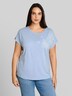 T-Shirt mit Leinenanteil