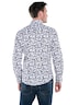 Herren Langarm-Hemd gemustert , Marineblau