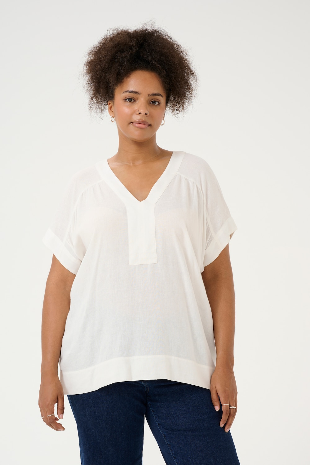 Kurzarm-Bluse Loose fit