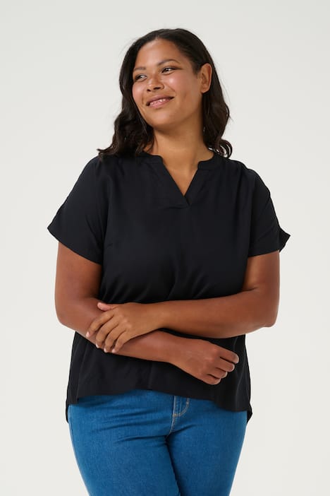 Kurzarm-Bluse Regular fit