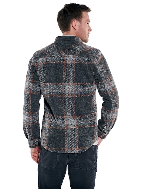 engbers Herren Overshirt in Teddy-Qualität , Rostorange
