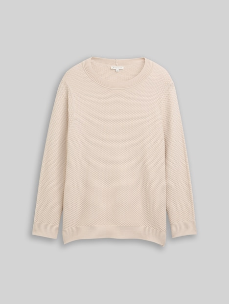 Loose Fit Strickpullover aus Baumwolle