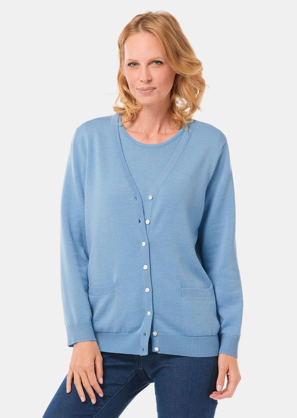 Strick-Twinset aus Merino-Schurwolle