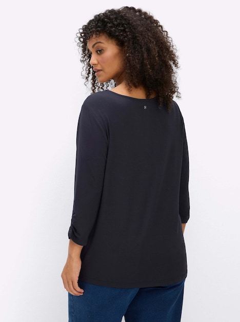 3/4-Arm-Shirt 3/4-Arm-Shirt mit dekorativen Raffungen 3/4-Arm keine Angabe