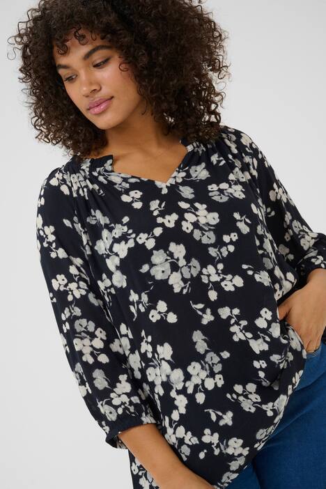 Langarm-Bluse Regular fit