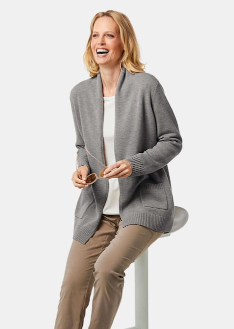 Langarm Cardigan aus Merino
