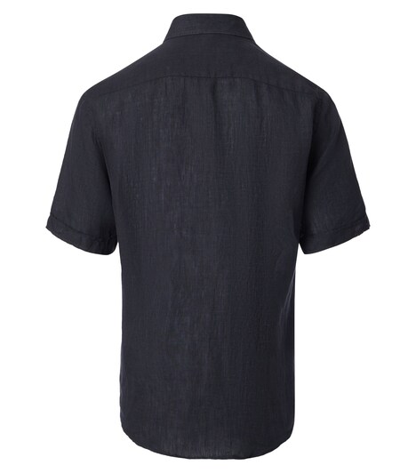 Leinenhemd Kurzarm uni Casual Fit