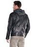 Herren Lederjacke , Schwarzbraun