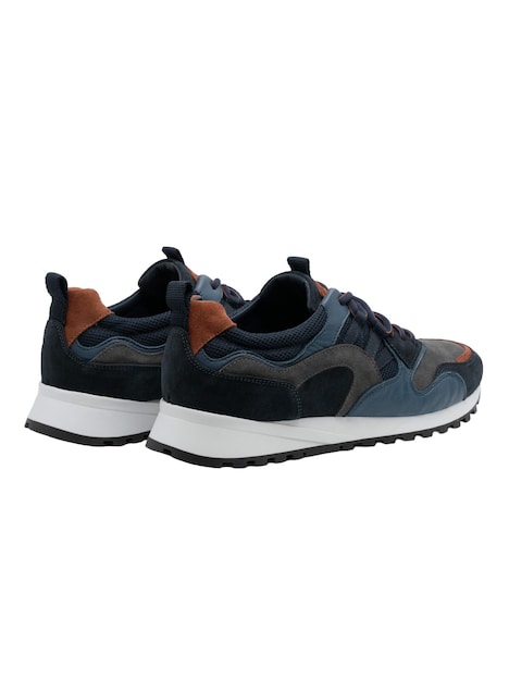 Herren Sneaker aus Wildleder-Mesh-Mix , Marineblau
