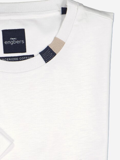 Herren T-Shirt uni , Reinweiss