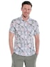 engbers Herren Kurzarm-Hemd gemustert , Grau