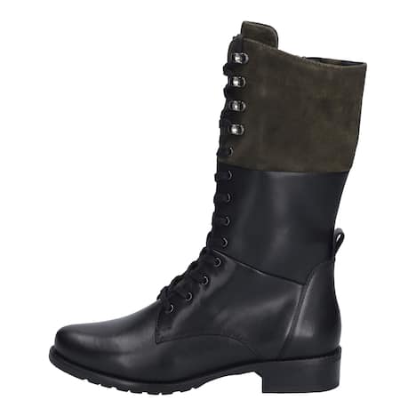 Damen Stiefel Chiara 09, schwarz-oliv