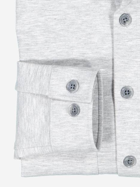 engbers Herren Overshirt slim fit , Silbergrau